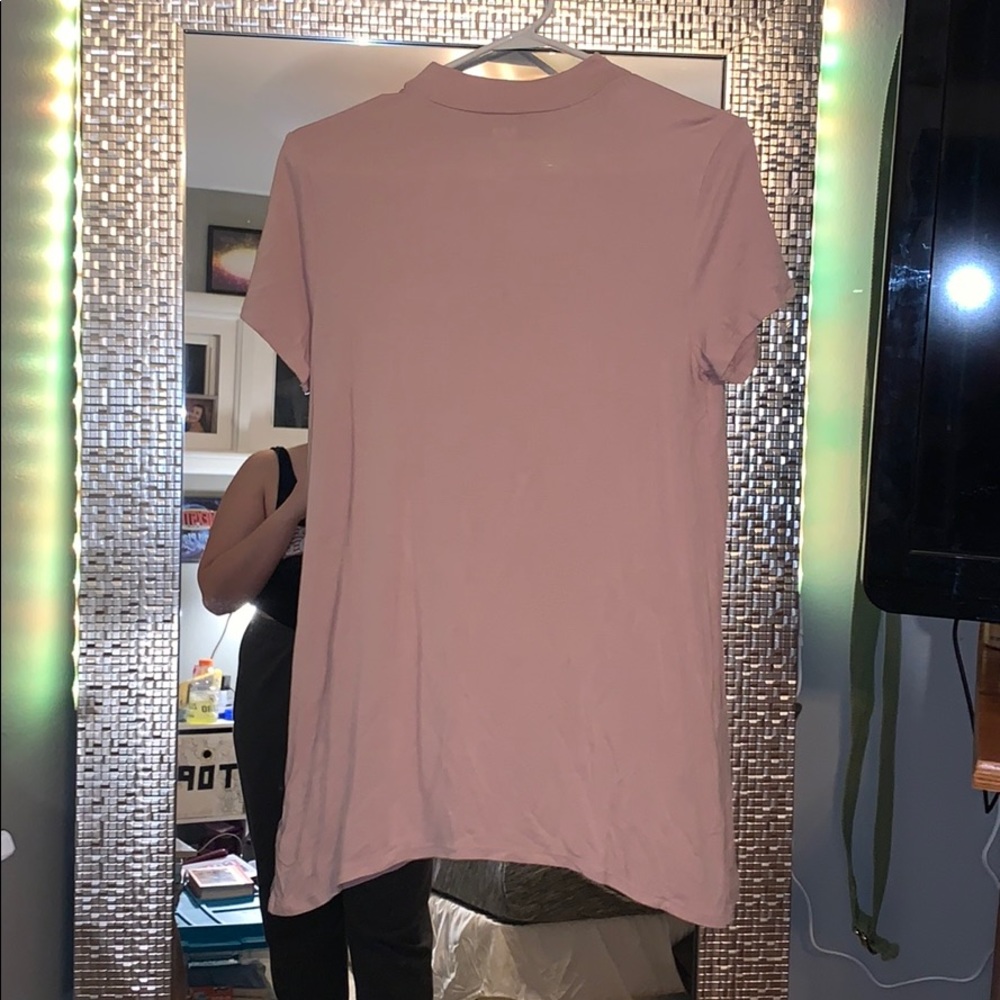 A.n.a pink key hole short sleeve - Picture 2 of 3